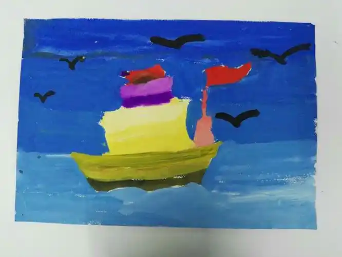 寒假习作一《水粉画一一色彩明度渐变练习》