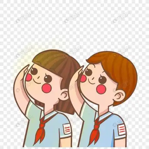 敬礼小人简笔画 敬礼小人简笔画可爱