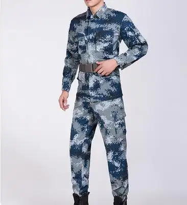 正品空军城市迷彩服套装男军装夏季作训服空降兵数码迷彩耐磨