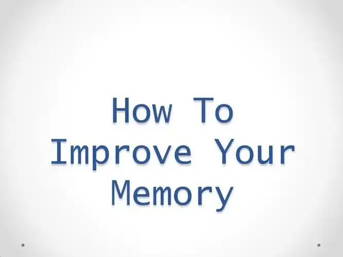 how to improve your memoryppt