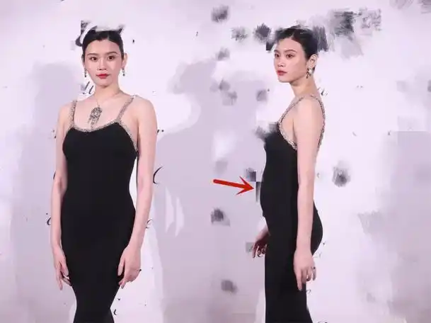 最美孕妈奚梦瑶晒高清照秀孕肚身材曲线完美