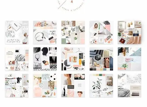 时尚创意摄影写真照片排版拼图设计模板