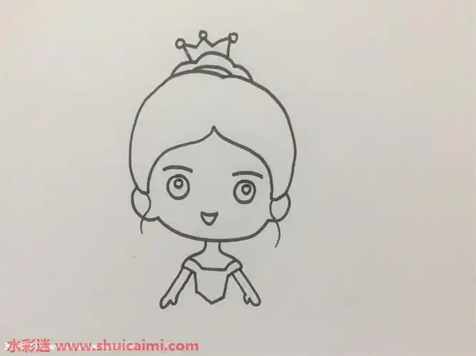 最美的动漫公主简笔画详细步骤教程