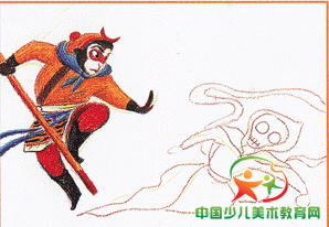 油画棒三打白骨精