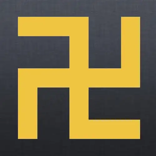 佛教万字符释伽牟尼吉祥标志结缘佛祖户外用反光防水贴纸车贴反光红12