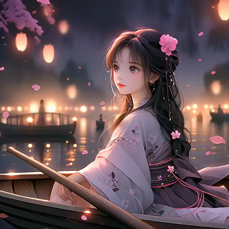 就是独处的时候,安静,自在,不拘束,不用迁就#动漫头像和壁纸# #古风