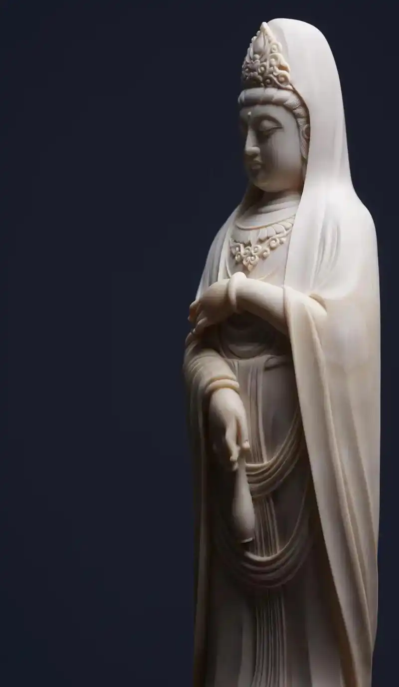 妙善观音|  观音菩萨妙难酬,清净庄严累劫修.  浩浩红莲安 - 抖音