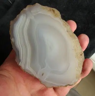 千蕊天然玛瑙把玩缠丝玛瑙原石切片手把件条纹白玛瑙摆件实物