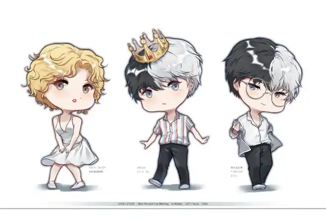 13:09:15ninepercent 朱正廷q版送你一片星空该采集也在以下画板加载