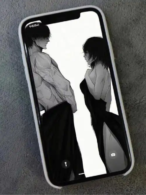 黑白漫画壁纸男a女a