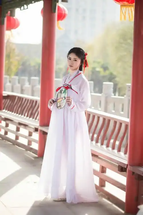 汉服齐胸襦裙女 古装改良汉元素古风仙女中国风刺绣夏雪纺演出服