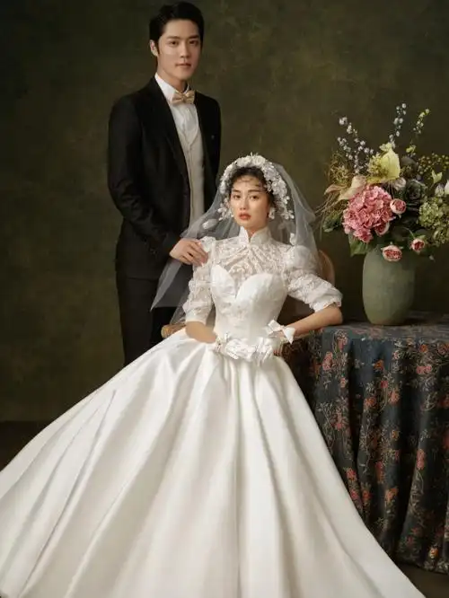 复古婚纱照这一组爱了