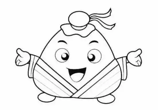 粽子的简笔画 粽子的简笔画图片大全图片 可爱