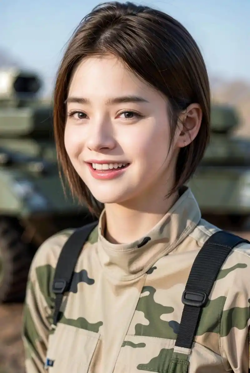 最美特种兵女兵系列,气质美女军服迷彩服人像摄影写真图集.