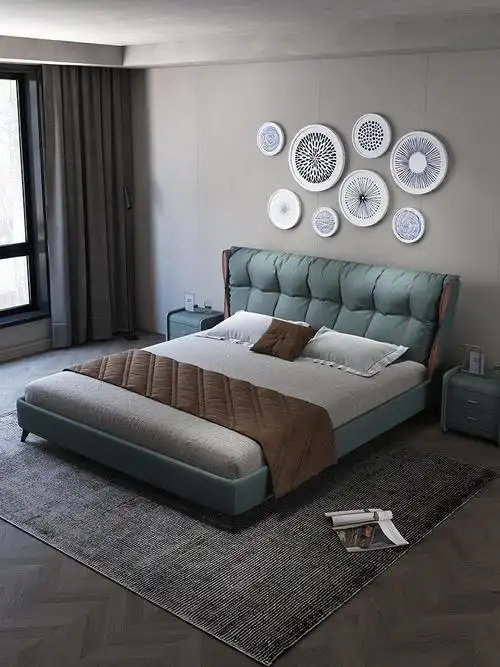 2大床主卧室床轻奢ins网红床