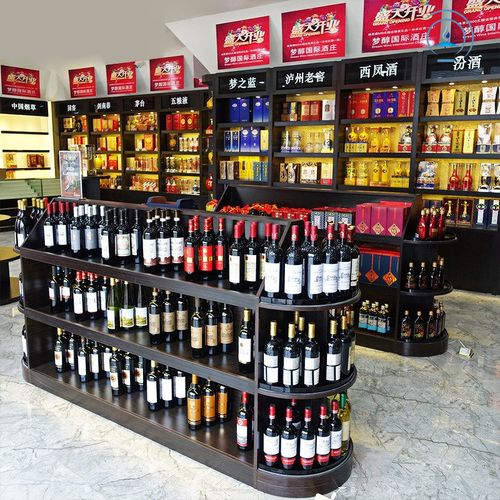 定制整店实木红酒展示柜酒庄酒行会所商用展柜店铺货柜酒窖陈列柜