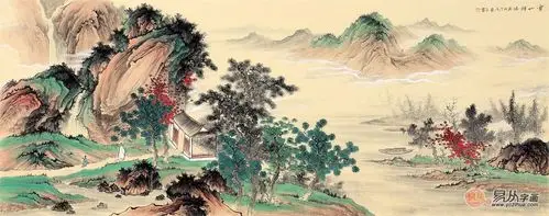 朋友结婚送什么 送国画山水百年好合