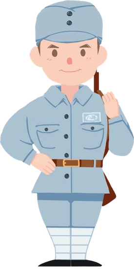 微笑扛枪八路军