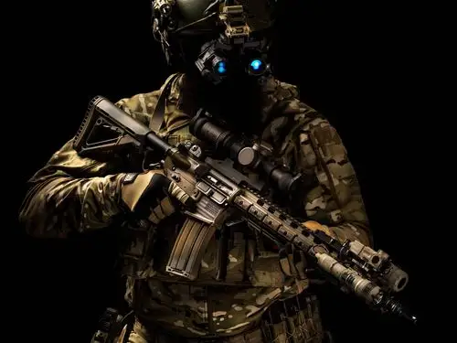 特种部队,头盔,突击步枪 iphone 壁纸