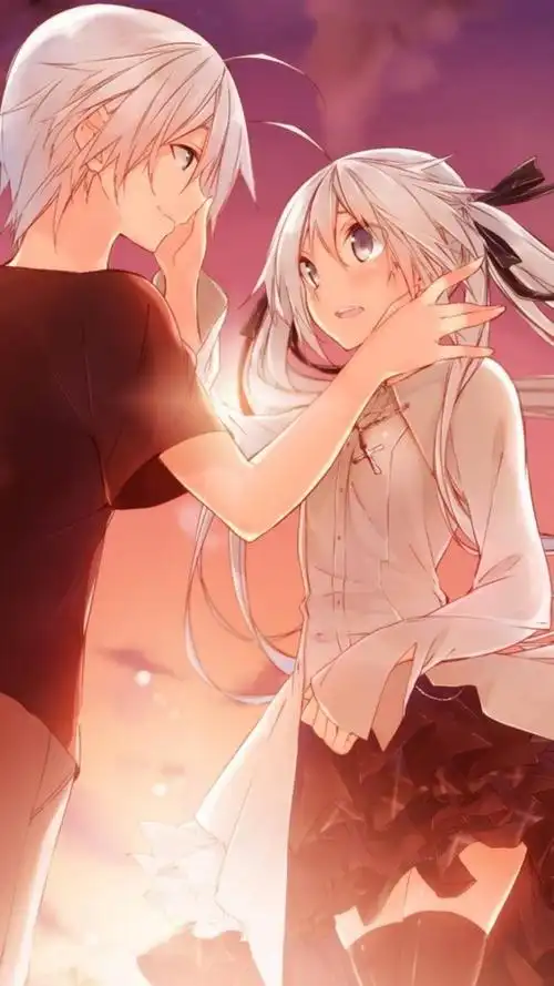 甜蜜动漫情侣,高清图片,手机锁屏桌面-壁纸族