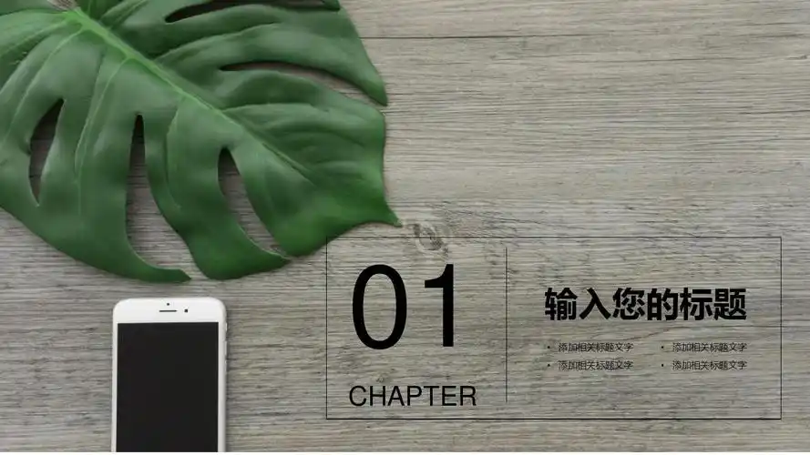 极简风格通用工作汇报ppt模板