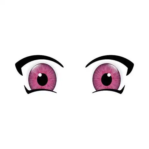 大_动漫_眼睛_肉眼_特写_美女_卡通_矢量_插画_图片大全—全景创意