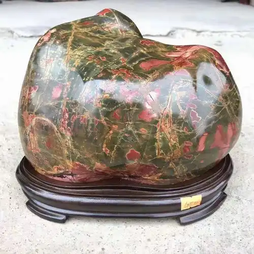 广东乳源县瑶山五彩石观赏奇石原石办公室家居装饰石头摆件