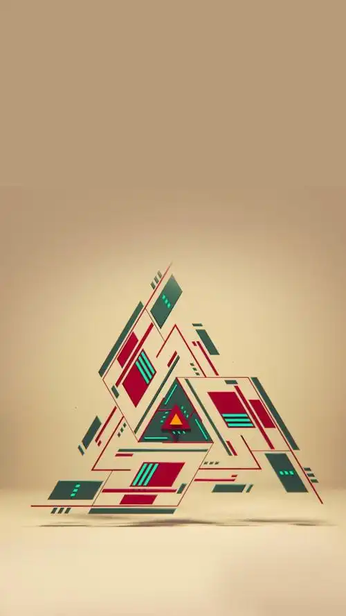 简约几何科技h5背景图