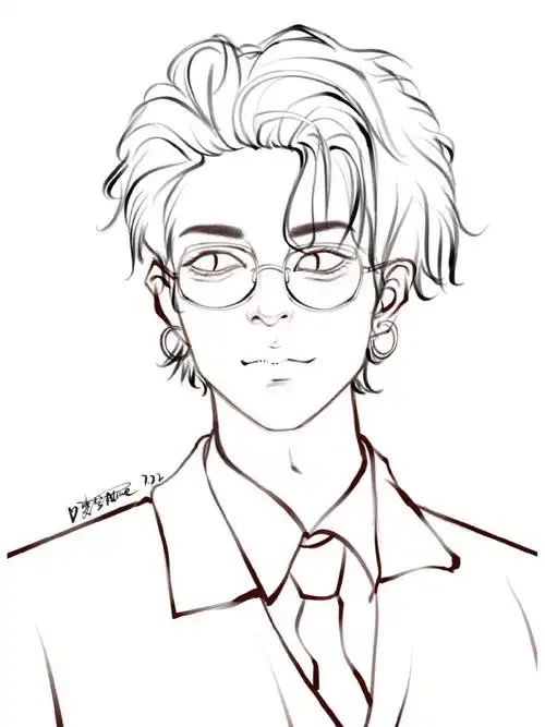 范丞丞  #线稿  #男生线稿  #寻找小红书绘画大神  #木米绘事