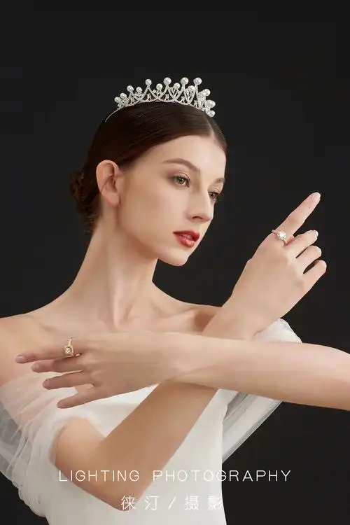 珠宝摄影,饰品首饰,项链戒指模特图