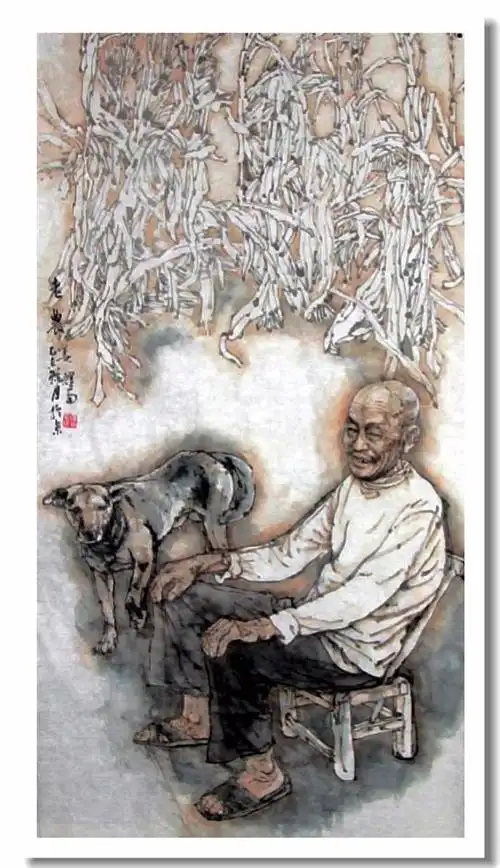 姜耀南是中国人物画界的一代翘楚,其人物画继承了蒋兆和水墨人物画的