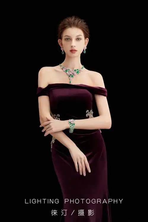 珠宝摄影,饰品首饰,项链戒指模特图