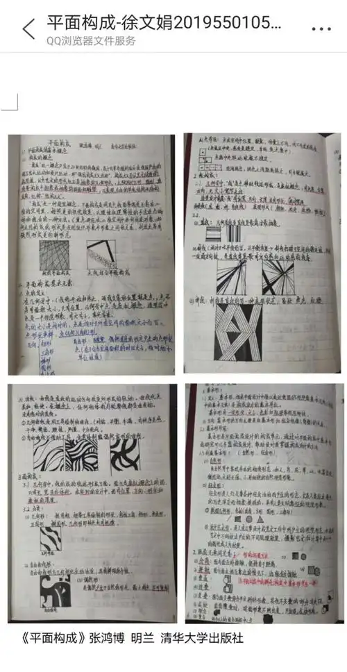 西北师范大学美术学院2019级视觉传达班结课展——平面构成 笔记展示