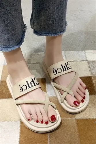 人字拖鞋女外穿夹脚2020夏季新款百搭网红学生懒人凉拖仙女风