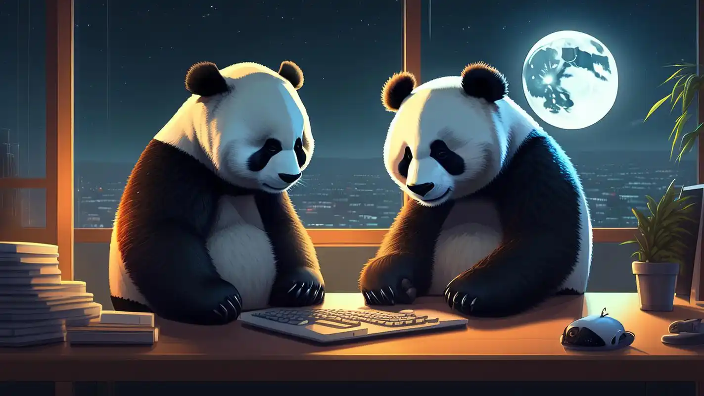 用ai画了一组程序员横版壁纸,你们觉得可爱吗?