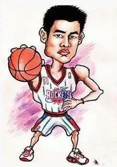 姚明卡通形象简笔画