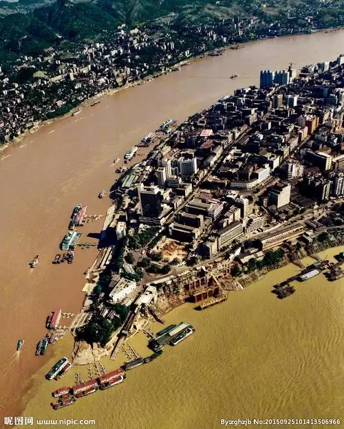 重庆鸟瞰旧朝天门图片