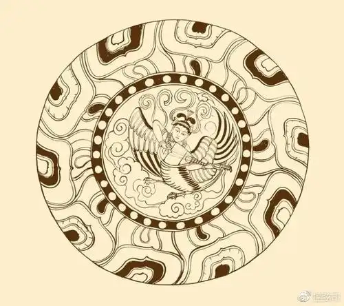 敦煌莫高窟壁画中的神鸟迦陵频伽