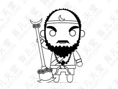西游记里沙和尚的简笔画