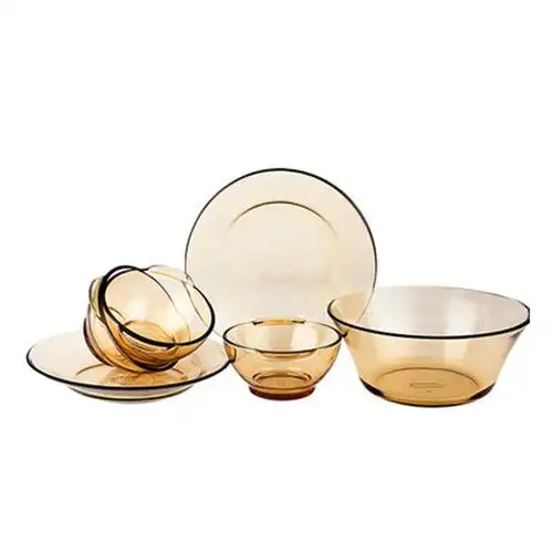 美国康宁pyrex餐具耐热玻璃餐具6件套6d-b