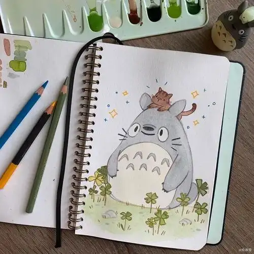 治愈系彩铅小画让你可可爱爱没得烦恼