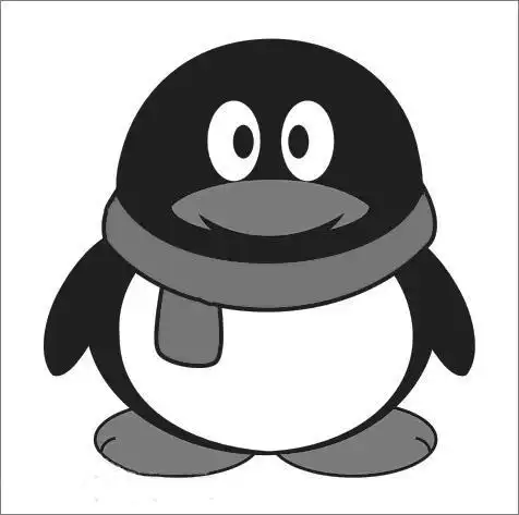 求高清标准黑白qq企鹅头像?(大图)