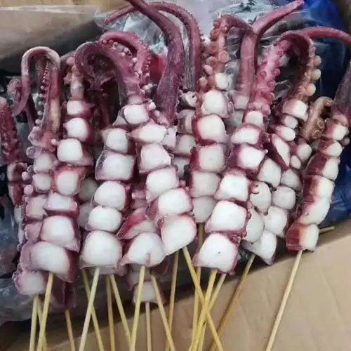40克龙珠串章鱼足八爪鱼新鲜冷冻商用半成品铁板烧烤食材100串