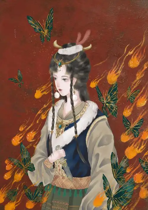 西域|插画|创作习作|不辞山月 - 原创作品 - 站酷 (zcool)