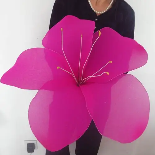 舞蹈道具 婚庆影楼摄影橱窗舞台布置 丝网花成品 55厘米杜鹃定制