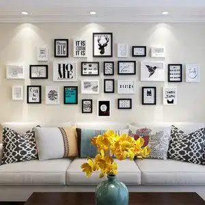 照片墙装饰相框墙简约现代客厅创意个性挂墙欧式 span class=h>相片墙