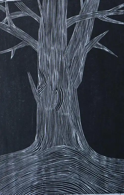 一口价        木刻版画 /     动植物 /     28x36cm /     2015