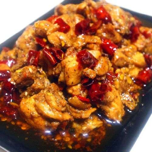 厨娘美食自贡麻辣冷吃辣子鸡四川香辣鸡肉鸡丁200g零食小吃私房菜