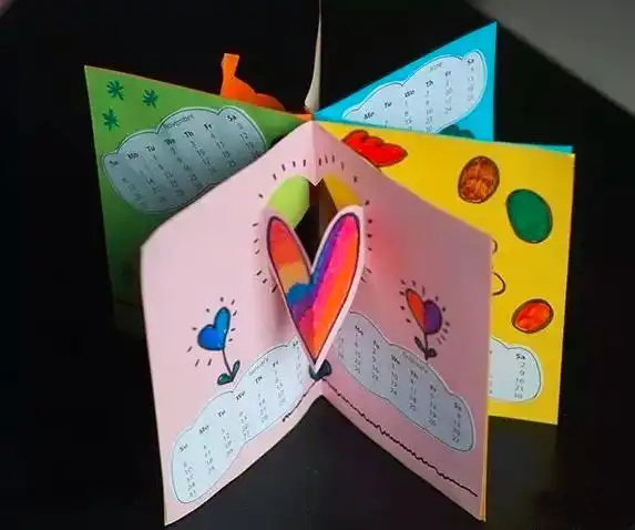 手工| 做个美美的新年日历过元旦,一整年都能看到-一日活动之活动素材