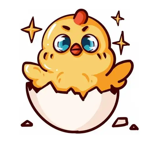 刚出壳的超可爱卡通小黄鸡814502psd图片免抠素材 生物自然-第1张